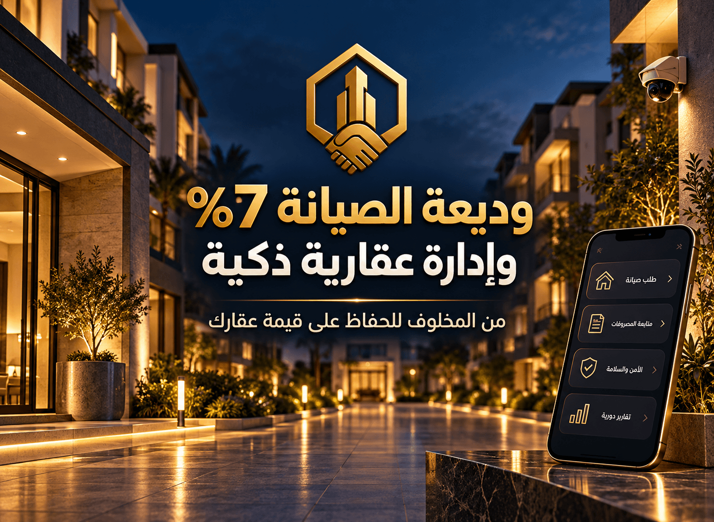 وديعة الصيانة 7% في دارك اختيارك | إدارة عقارية ذكية من المخلوف