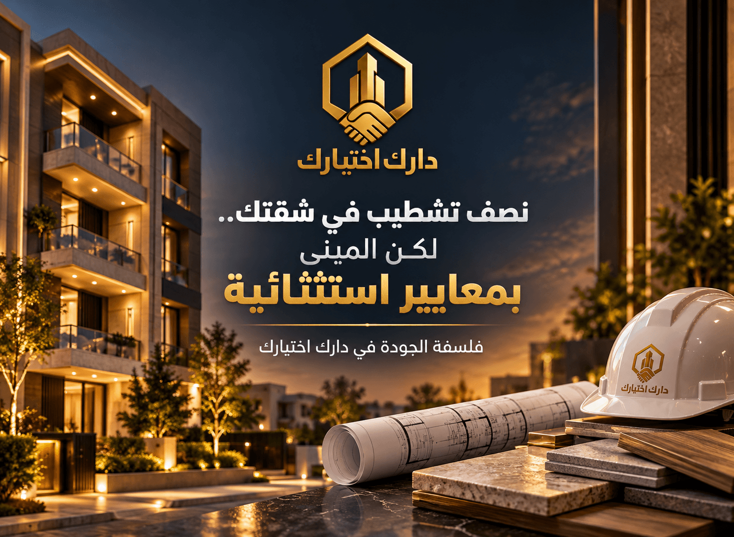مواصفات التشطيب في دارك اختيارك | بنوفر في التكلفة مش في الجودة